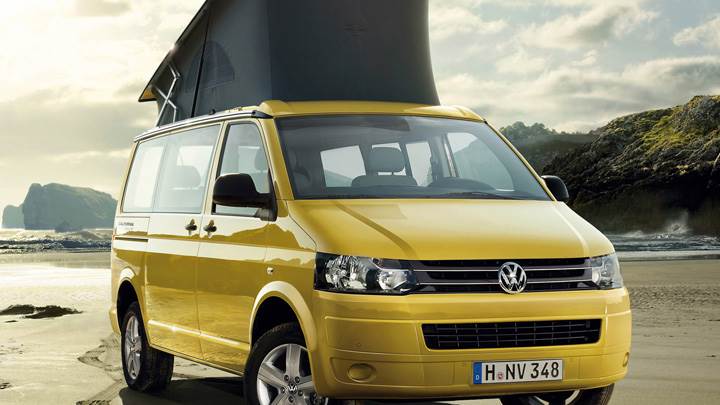 2012 Volkswagen California Beach In Yellow Front Pose